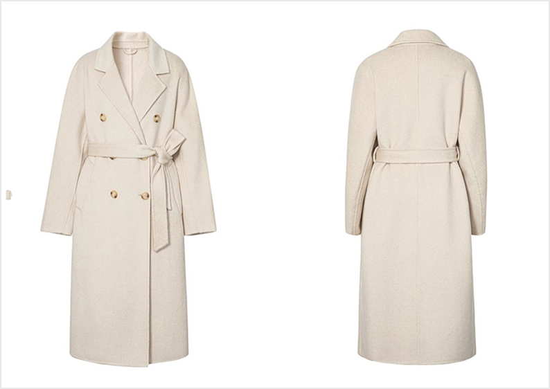 西装领双面呢外套