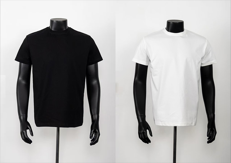 凉感冰皮正肩修身T恤