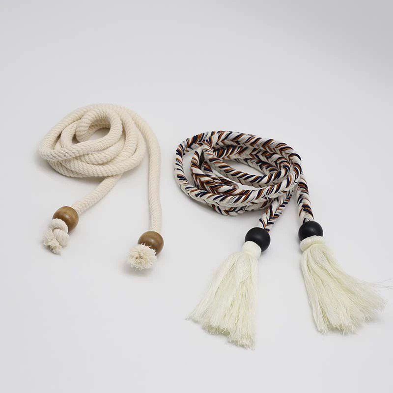 民族风手工编织亚克力平结