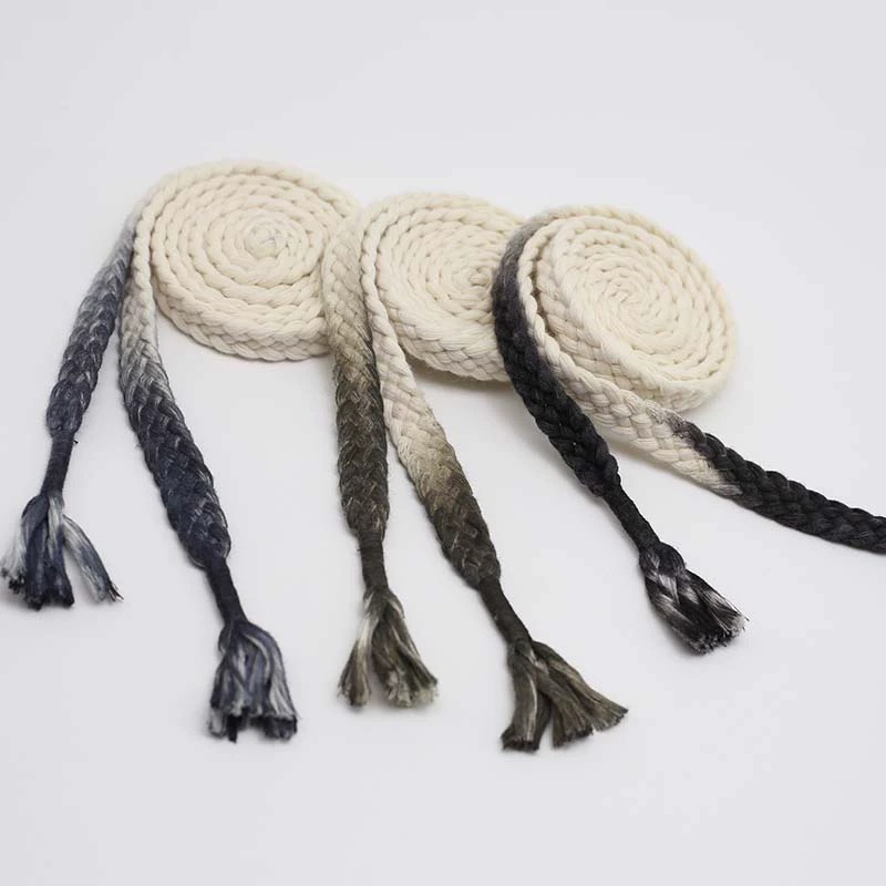 优质涤棉渐变墨染抽绳
