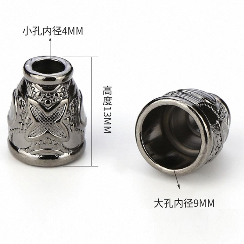 金属吊钟帽绳头挂坠