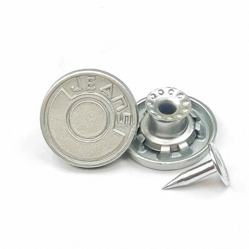 牛仔裤扣子摇头工字扣