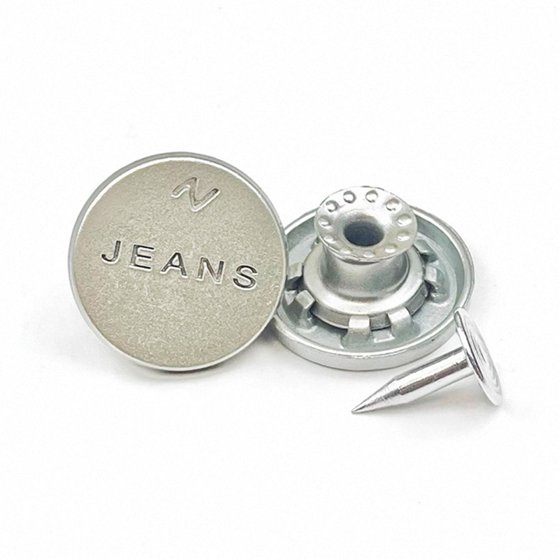 牛仔裤扣子摇头工字扣