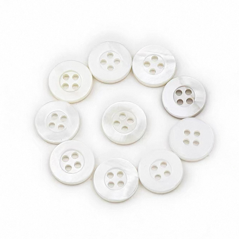 天然贝壳纽扣珠光河贝扣