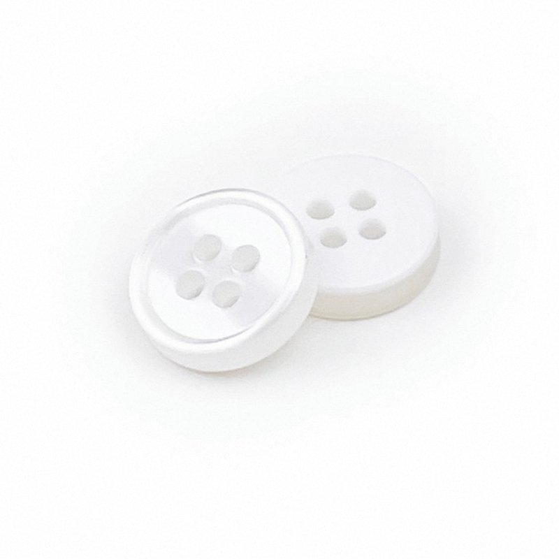 仿贝珠光四眼衬衫树脂扣