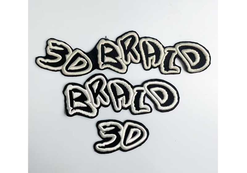 立体绣字母绣花图案