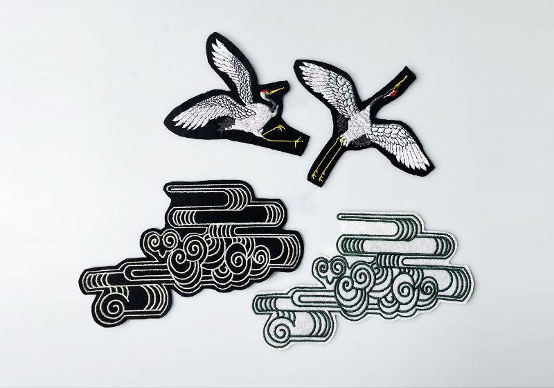 中式绣花平绣图案