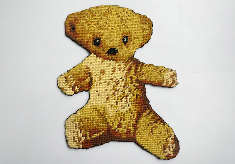 粗毛线十字绣绣花图案