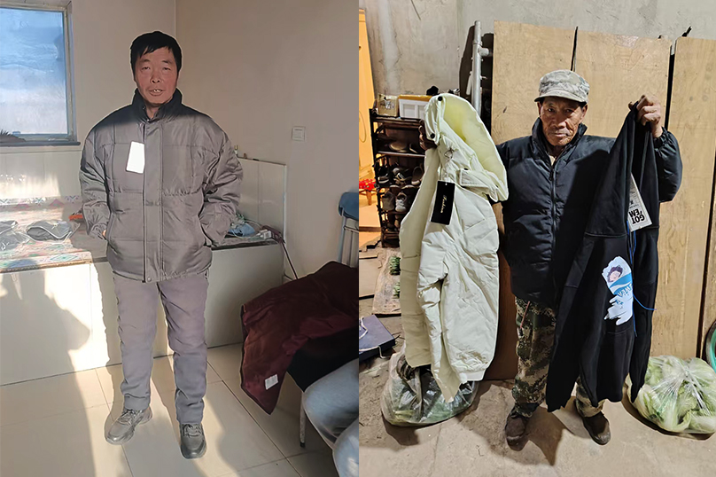 爱赠五省 衣暖老人