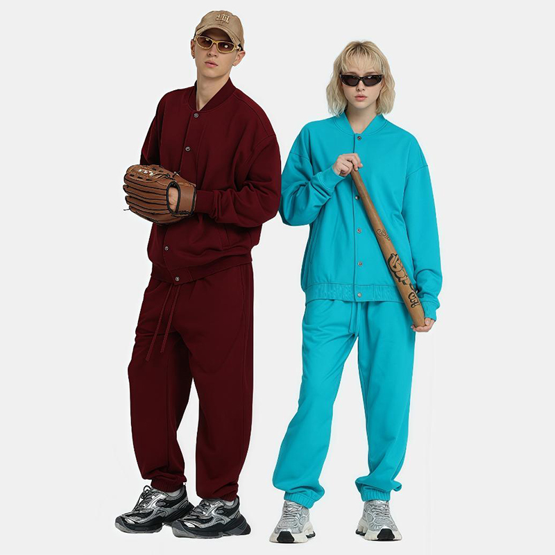 430克潮牌轻绒毛圈束脚卫裤