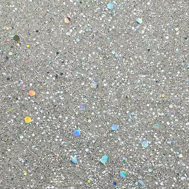 银闪亮片蕾丝舞台面料