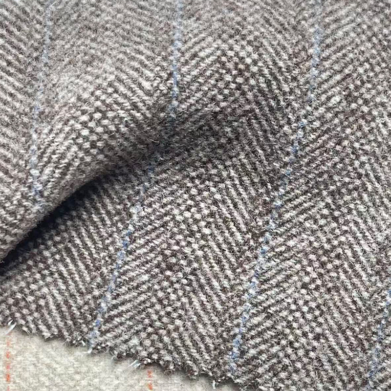 900g80羊毛人字双面毛呢面料