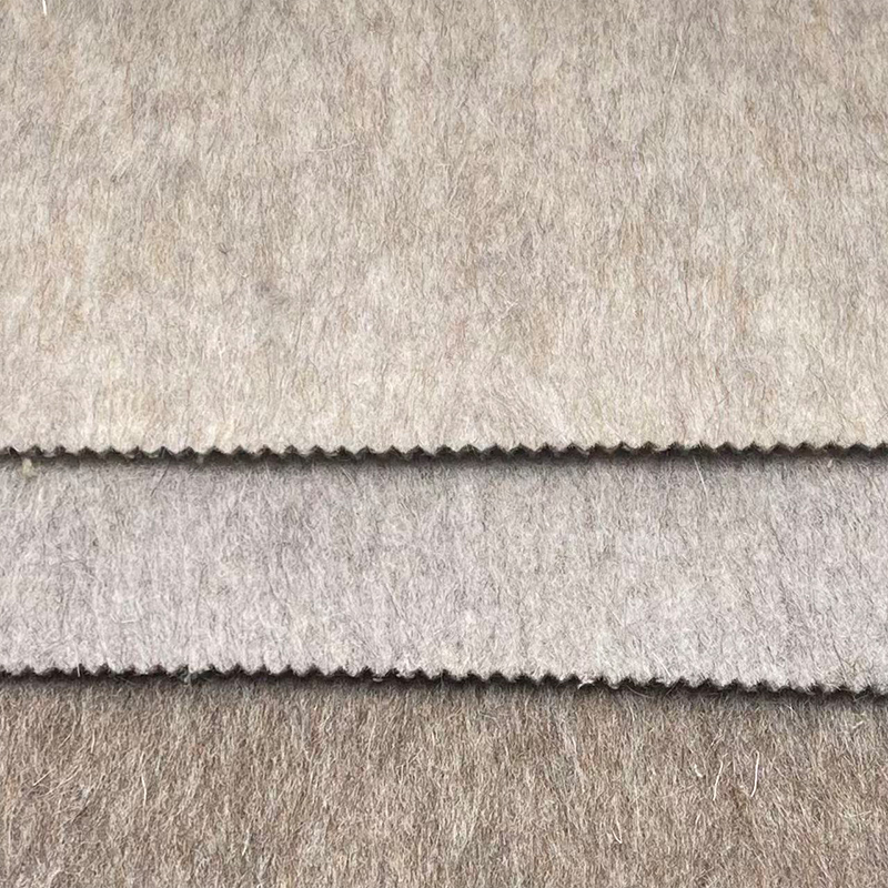 920g70羊毛马海毛双面顺毛毛呢面料