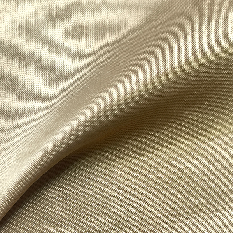 涤纶人丝混纺缎面礼服面料