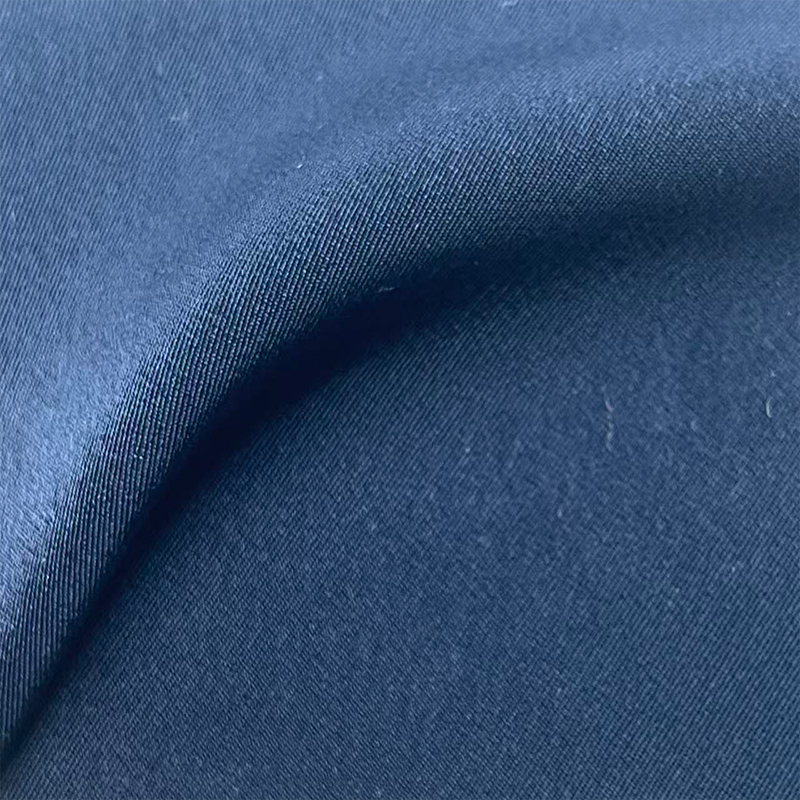 220g涤纶人棉混纺缎面礼服面料