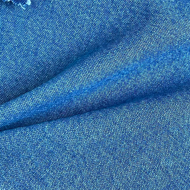 260g平纹麻感牛仔面料